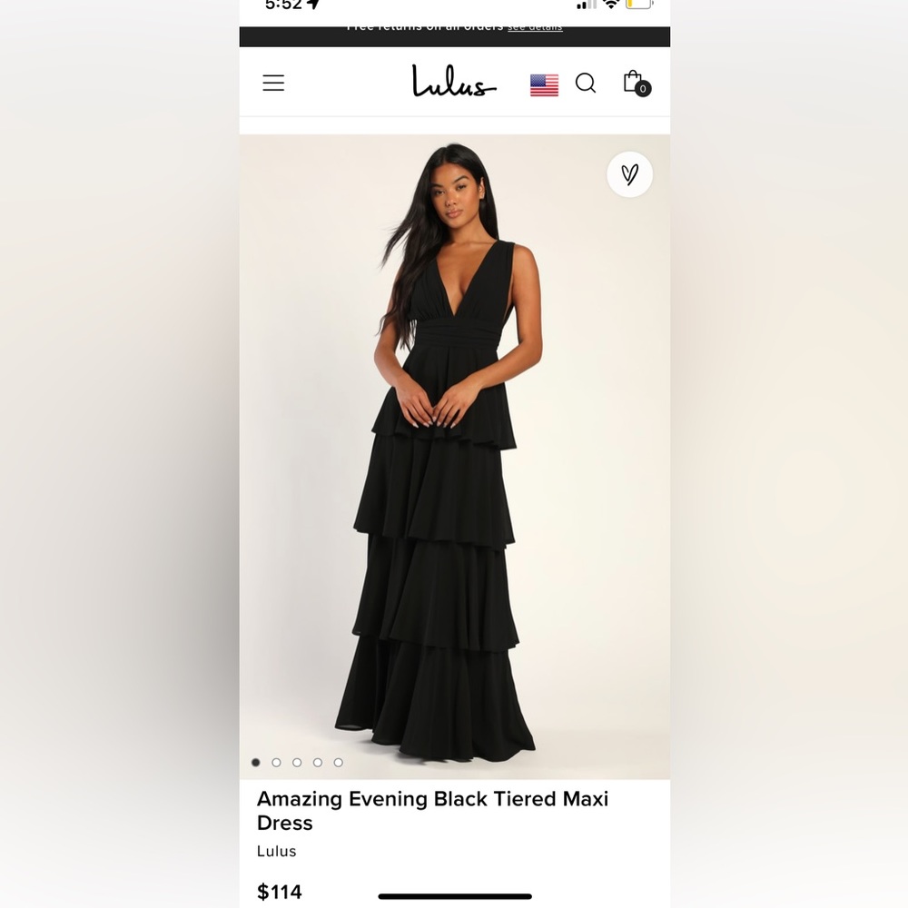 Amazing Evening Black Tiered Maxi Dress